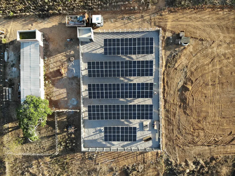Usina solar instalada pela Taldi: Frigorífico Boi Bom