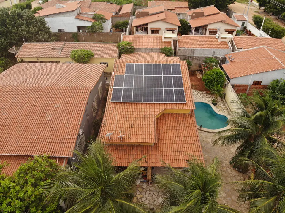 Usina solar instalada pela Taldi: Usina Residencial Mossoró