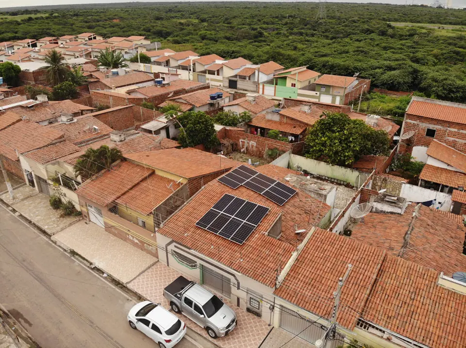 Usina solar instalada pela Taldi: Usina Residencial Santa Delmira